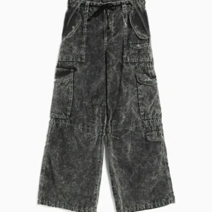 FADED CARGO JEANS