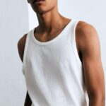 SLIM FIT RIBBED VEST