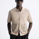 EMBROIDERED KNIT SHIRT