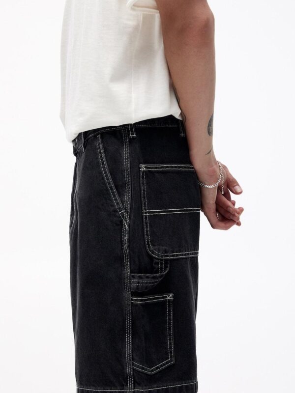 DENIM CARPENTER SHORTS - Image 3