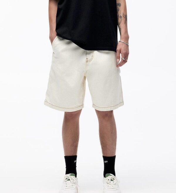DENIM CARPENTER SHORTS - Image 1