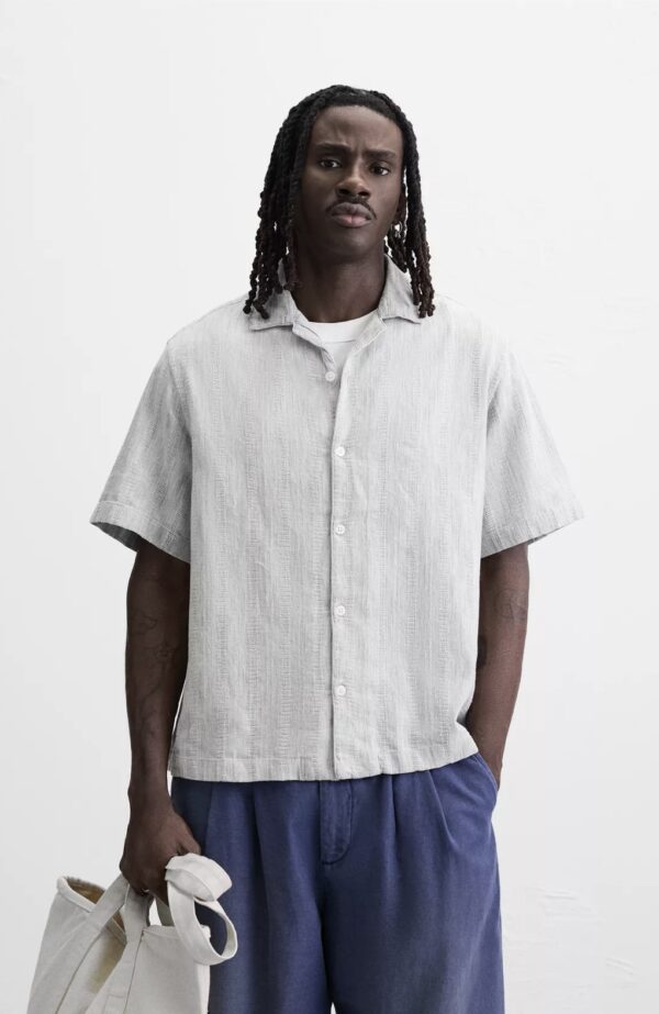 STRIPED JACQUARD SHIRT - Image 1