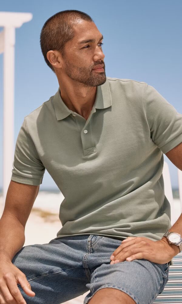 SOLID POLO T-SHIRT - Image 1