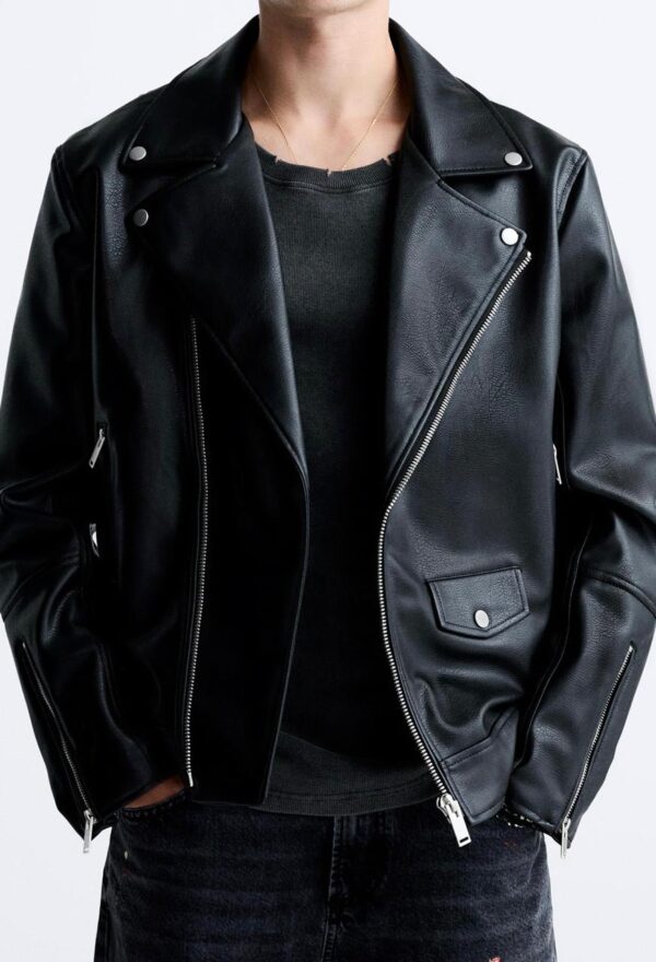 FAUX LEATHER JACKET - Image 4