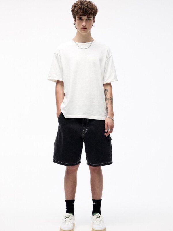 DENIM CARPENTER SHORTS - Image 9