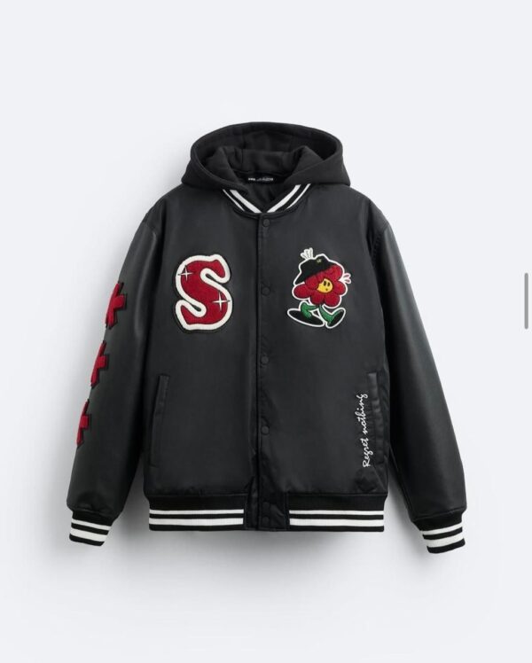 VARSITY JACKET WITH  HOOD - Image 4