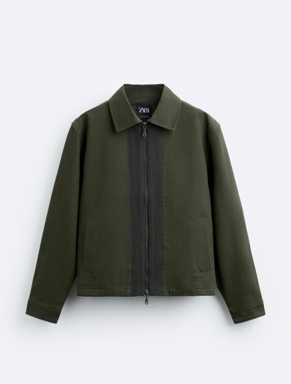 TEXTURED CROPPED JACKET - Image 4