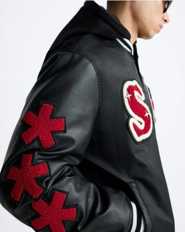 VARSITY JACKET WITH  HOOD - Image 3