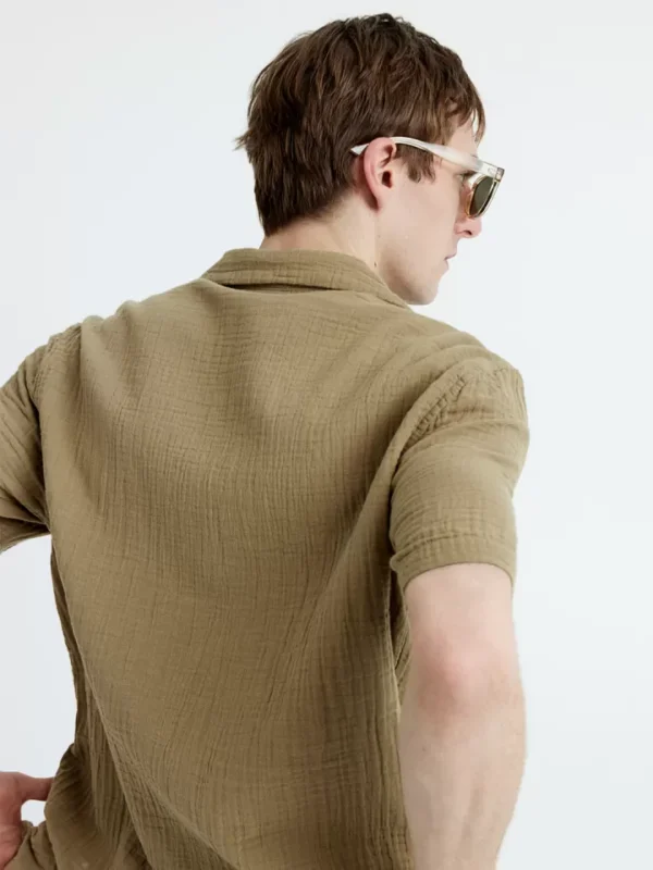 LINEN MUSLIN RESORT SHIRT - Image 2
