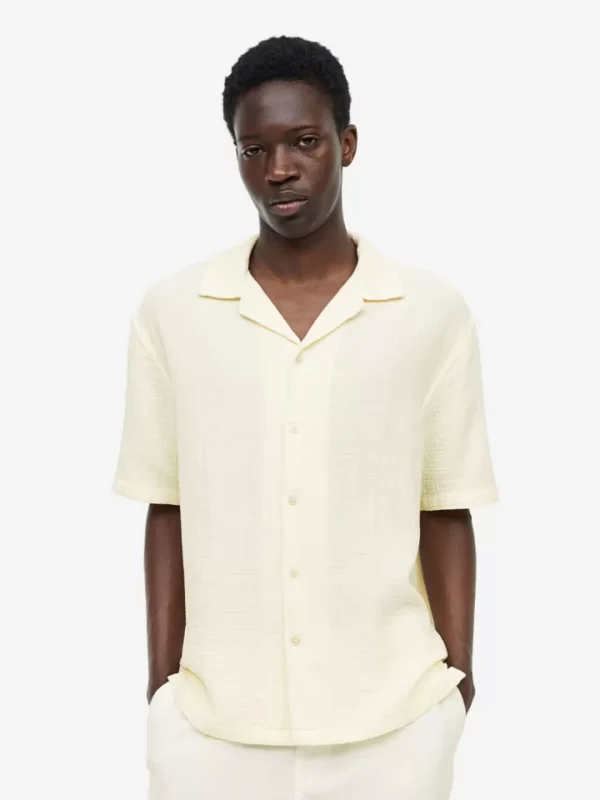 LINEN MUSLIN RESORT SHIRT - Image 1