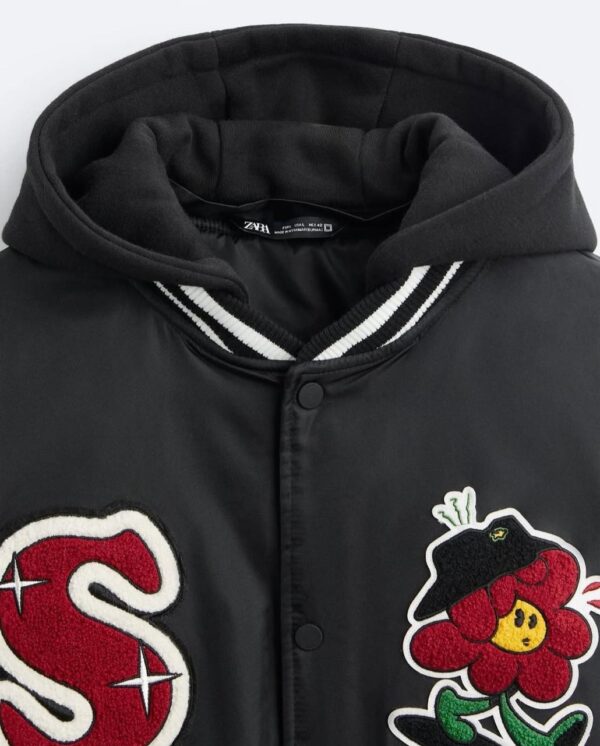 VARSITY JACKET WITH  HOOD - Image 7