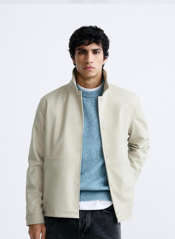 LEATHER EFFECT JACKET - Image 1
