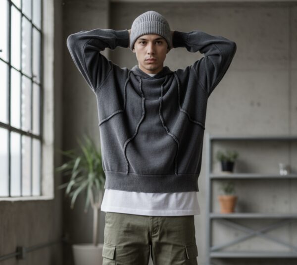WASHED EFFECT HOODIE - Image 1