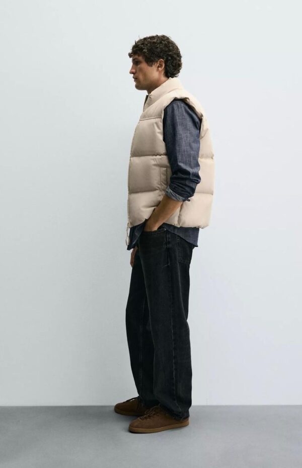 REGULAR FIT PADED GILET - Image 4