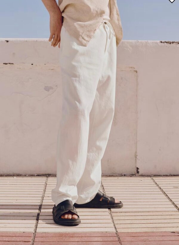 LINEN BLEND TROUSER - Image 3