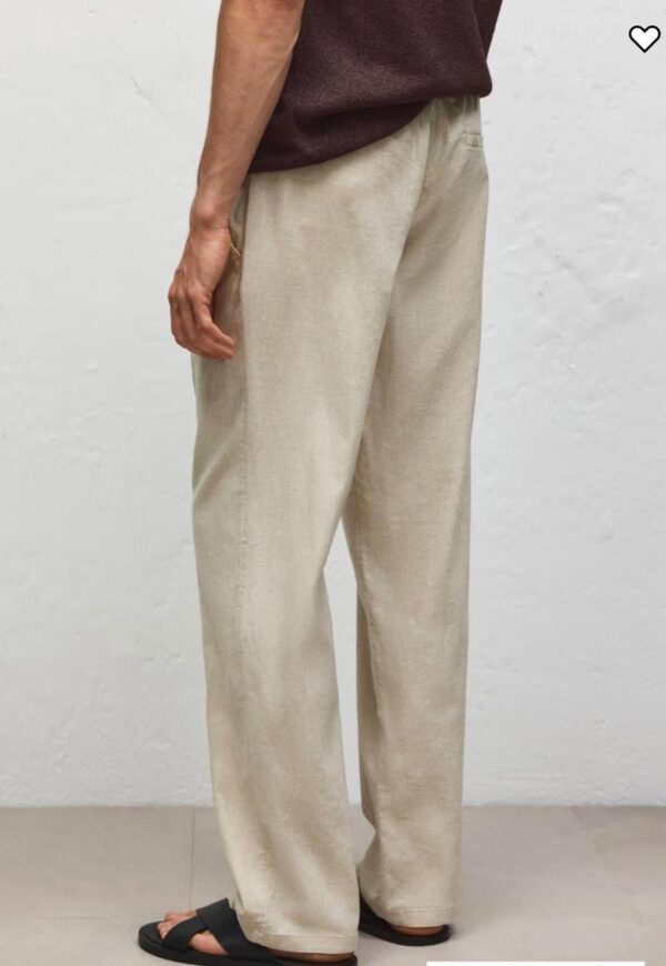 LINEN BLEND TROUSER - Image 7