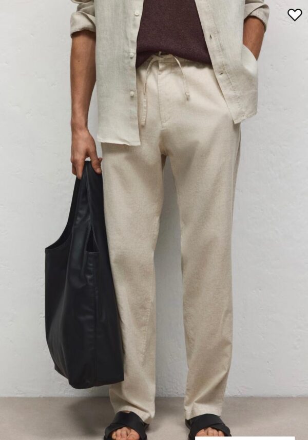 LINEN BLEND TROUSER - Image 6