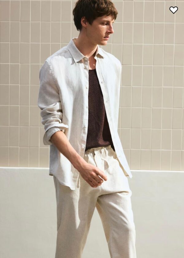 LINEN BLEND TROUSER - Image 3