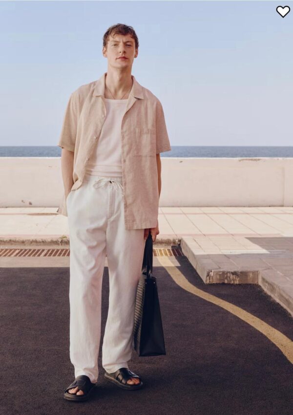LINEN BLEND TROUSER - Image 2