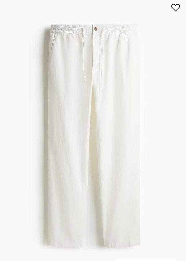 LINEN BLEND TROUSER - Image 1