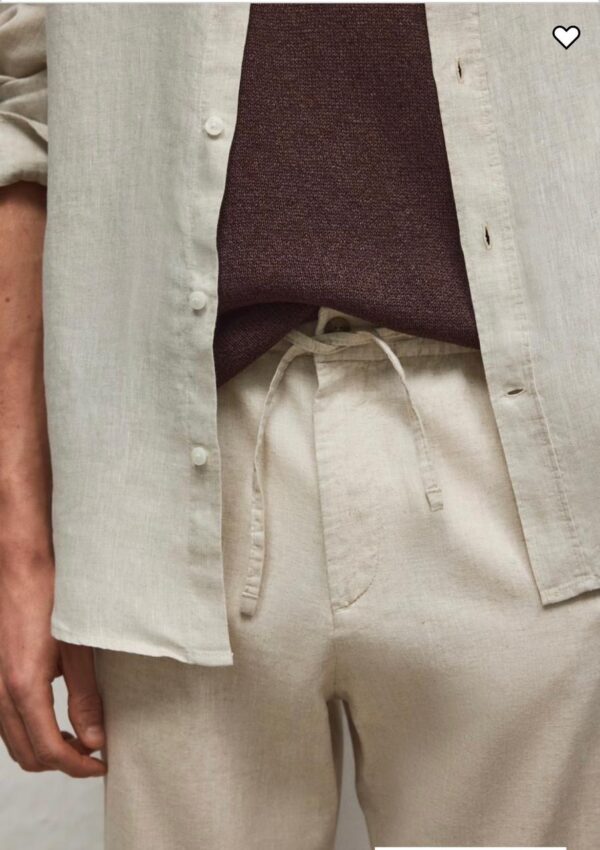LINEN BLEND TROUSER - Image 5