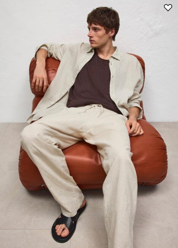 LINEN BLEND TROUSER - Image 4