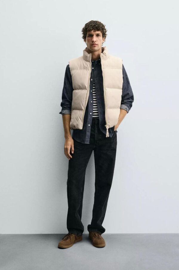 REGULAR FIT PADED GILET - Image 3