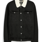 DENIM SHEARLING JACKET