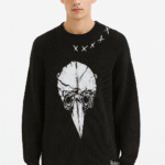 SKULL PRINT SWEATER
