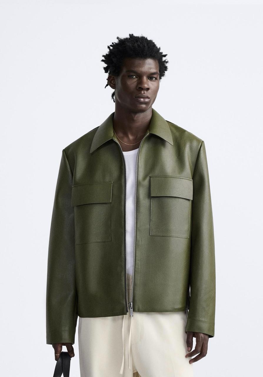 IMG_6660 FAUX LEATHER JACKET - Image 1