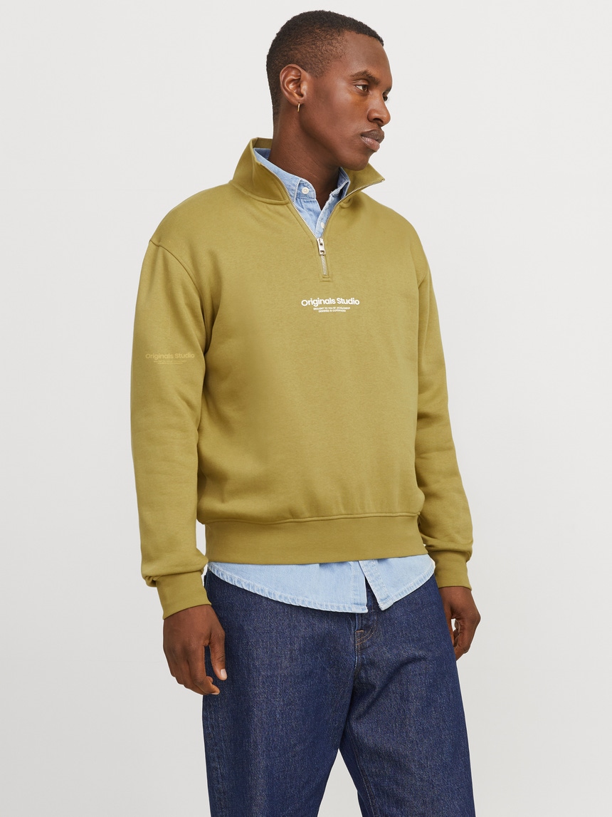 IMG_7251 HALF ZIP SWEATSHIRT - Image 1