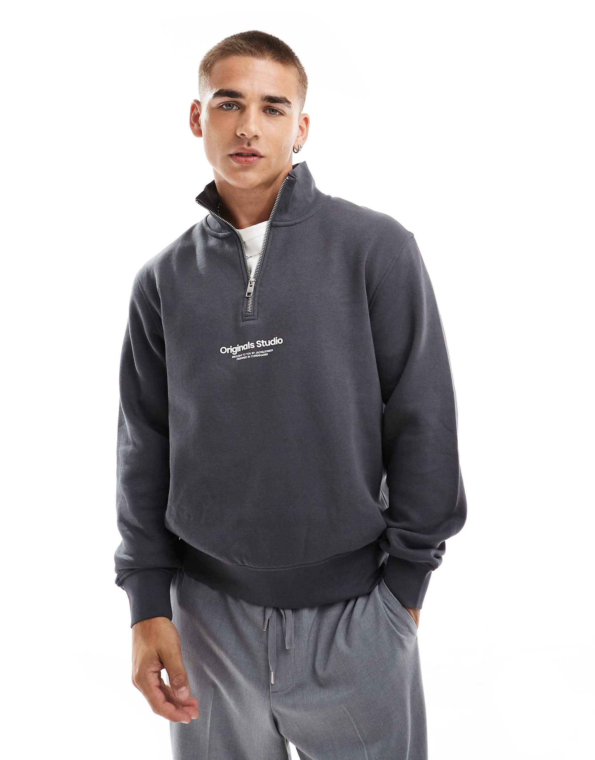 IMG_7305 HALF ZIP SWEATSHIRT - Image 1