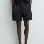 TEXTURED BERMUDA SHORTS