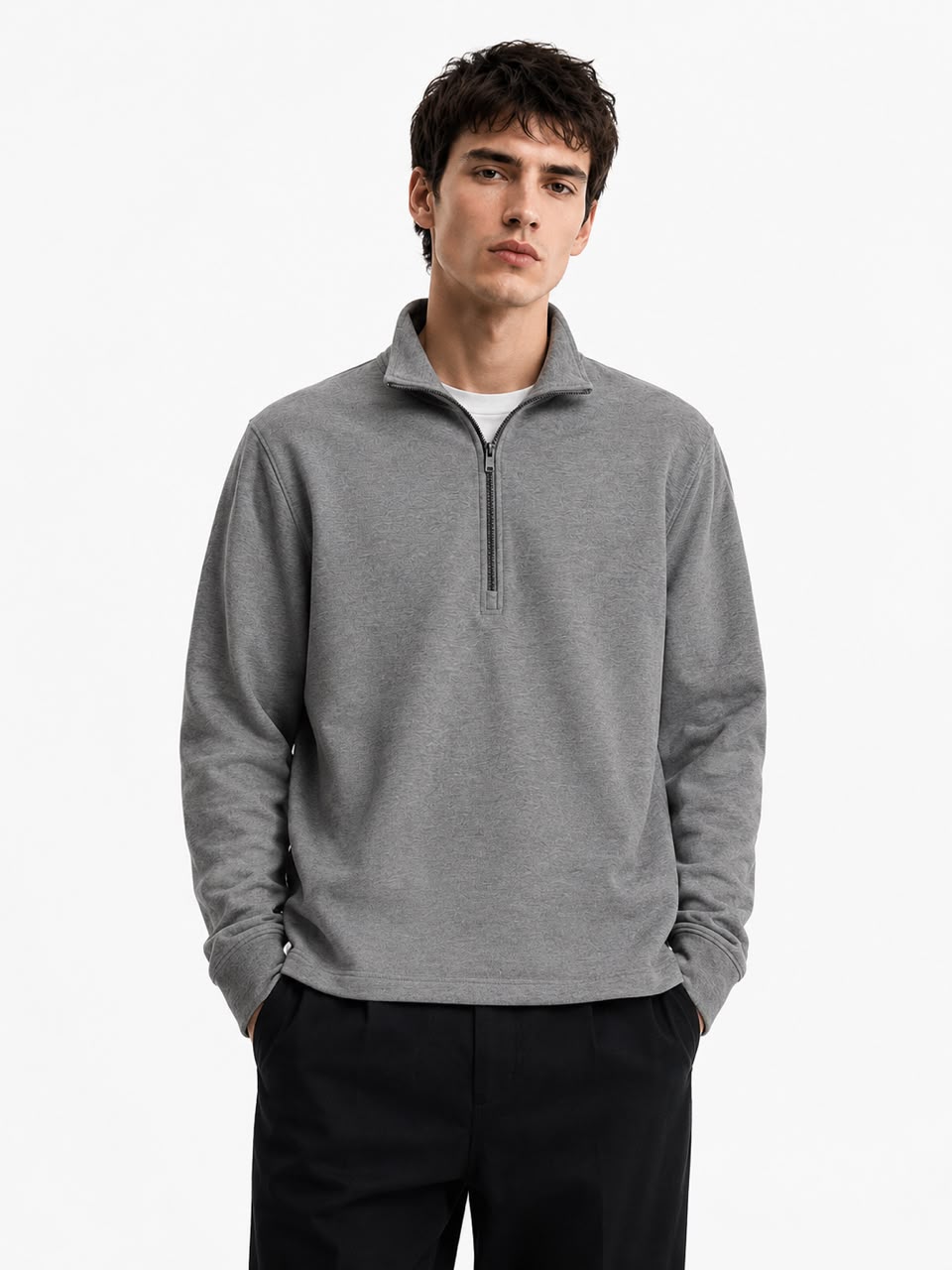 2c028e58-45f1-4f8d-94ae-e918cf1c56b5 HALF ZIP SWEATSHIRT - Image 1