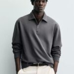 HALF ZIP SWEATSHIRT