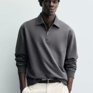 HALF ZIP SWEATSHIRT