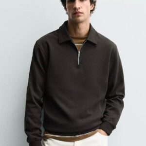 HALF ZIP SWEATSHIRT