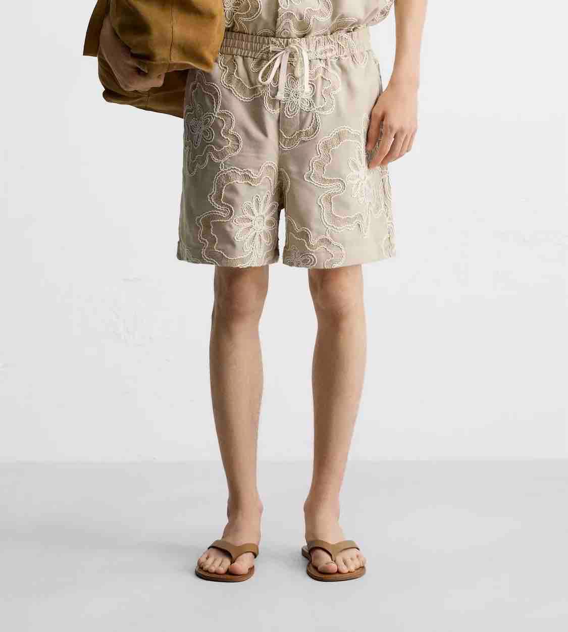 0373a550-6c4b-46bc-9d50-d526714d5ece EMBROIDERY SHORTS - Image 1