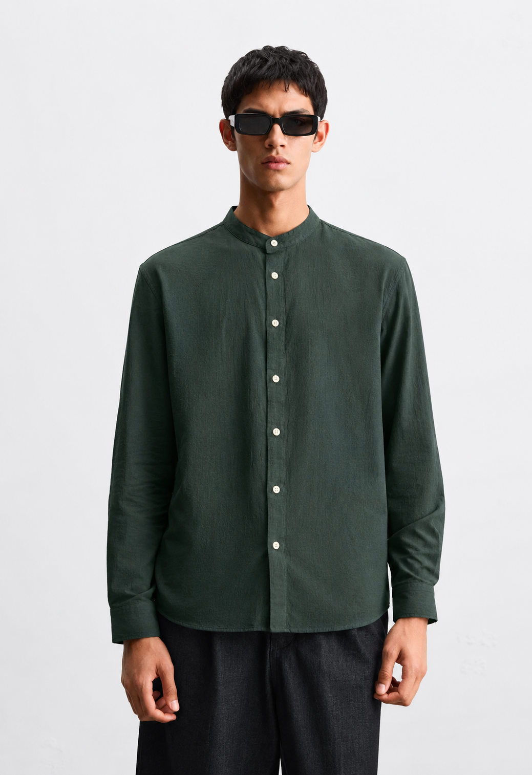 0C379FFE-4EDB-4316-AA40-5C4AFDF158DD CREASE EFFECT SHIRT - Image 1