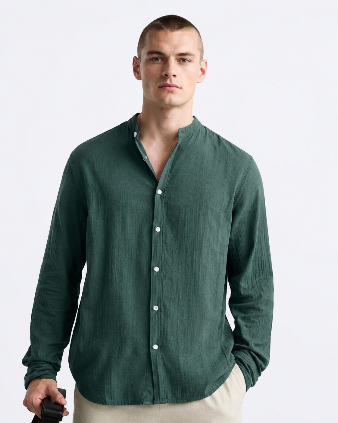 5BF0CB58-1054-4782-B4DE-041C2D712BD5 CREASE EFFECT SHIRT - Image 1